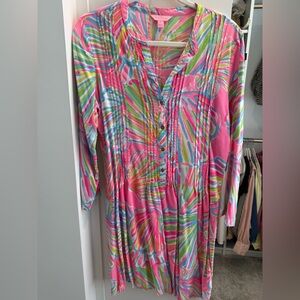 Lilly Pulitzer Pink Multicolor Printed Tunic Dress